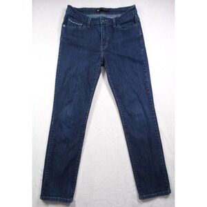 Levis Jeans Womens Size 30‎ x 28 Blue Denim Mid Rise Skinny Stretch Comfort Dark